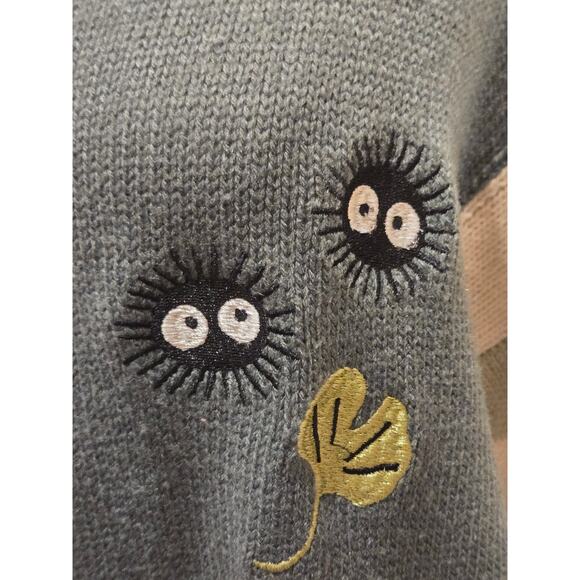 Her Universe My Neighbor Totoro Cardigan Sweater Anime Ghibli Patchwork Medium - Picture 3 of 11